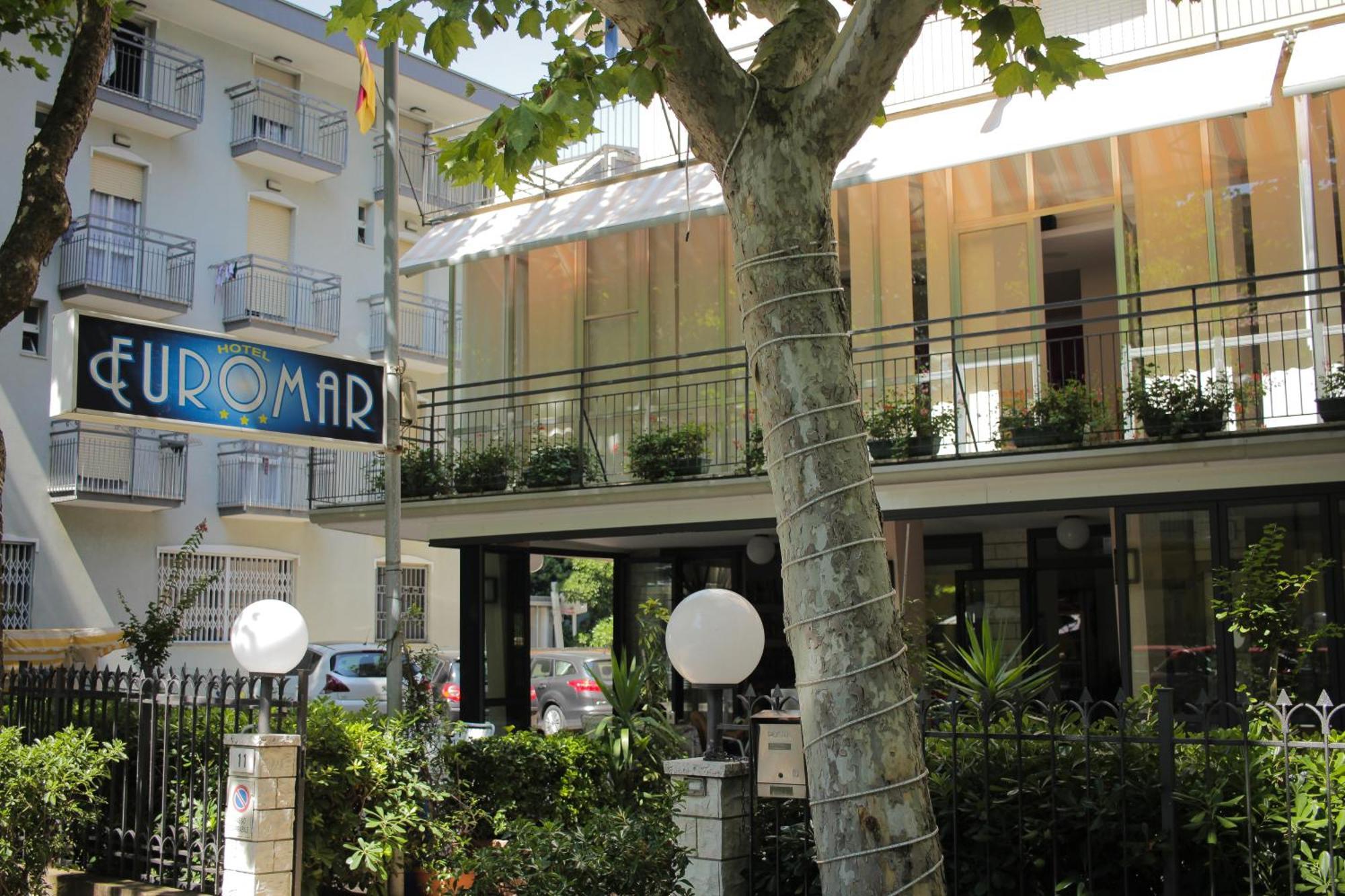Hotel Euromar Rímini Exterior foto